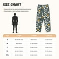 thumbnail image 4 of Picia Flowers and Bee Womens Soft Woven Cotton Elastic Waistband Sleep Pajama Pant Lounge Sleep Pant With Pockets And Drawstring-Large, 4 of 9