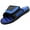 Black/Royal, variant on Norty Unisex Boys Girls Memory Foam Slide Shower Sandals Slip On Casual for Kids