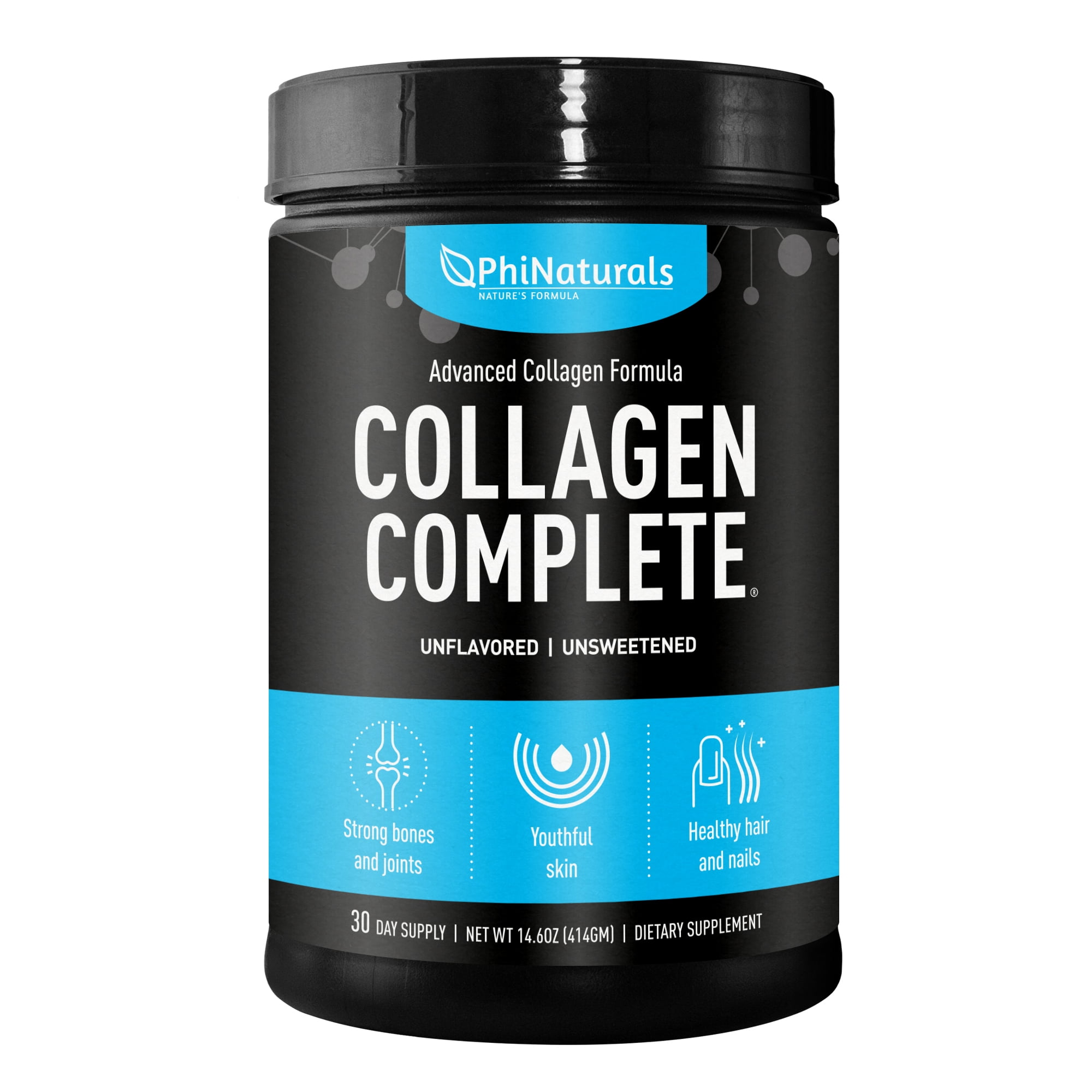 Phi Naturals Collagen Complete Powder Supplement Advanced Collagen 