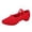 Red, variant on Womens Latin Dance Sandals Close Toe Beginner Ballroom Pract𝗂ce Shoes L𝗈w Heel Canvas Ta𝗇g𝗈 Teaching Shoes Comfortable Soft Sole Performance Sandles