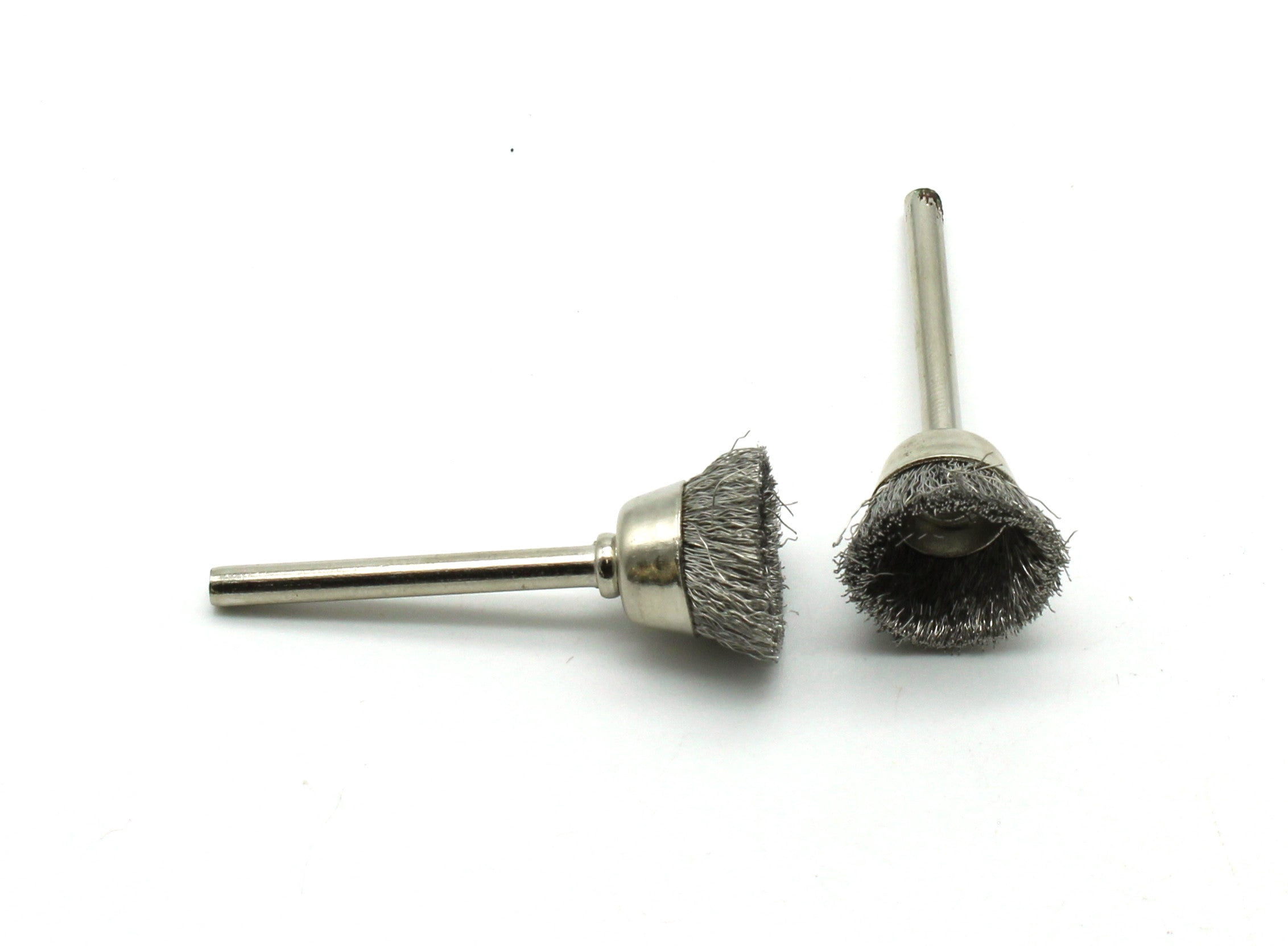 TMAX 100 pc Stainless Steel 1/2 Inch Cup Wire Brush Wheel with 1/8 Inch Shank for Dremel Rotary Tools