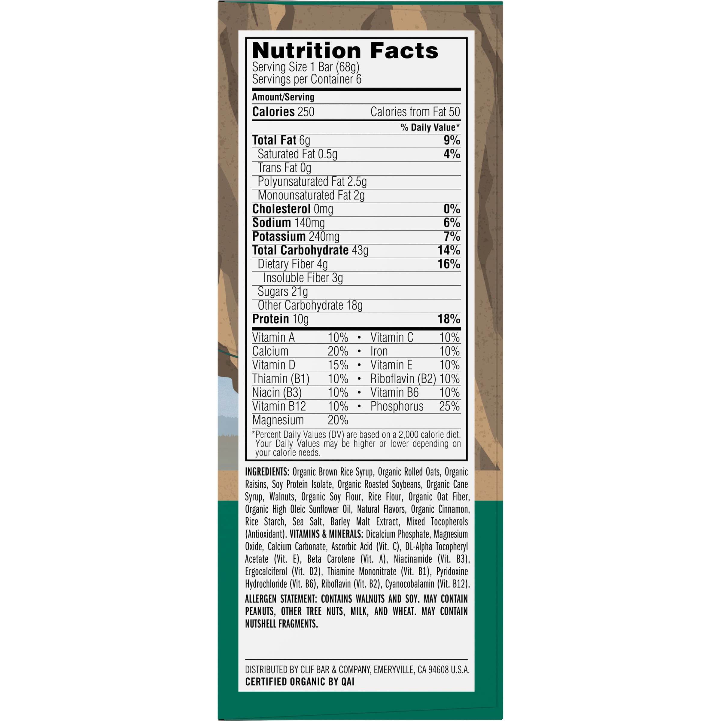 Nutritional Value Of Clif Bars Besto Blog