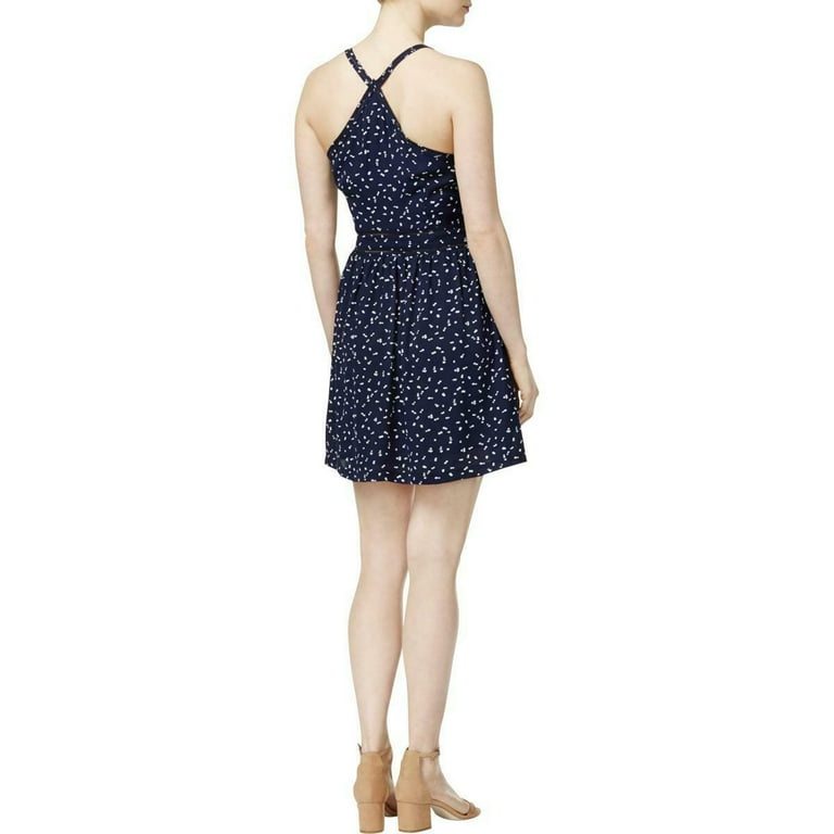 Maison Jules Womens Pleated Fit & Flare Dress - Walmart.com
