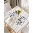 thumbnail image 5 of Black Leaves Placemats Set of 6, Summer Botanical Placemats for Dining Table, Place Mats for Kitchen Tabletop, Waterproof Wipeable Dining Table Mats Set, 5 of 9