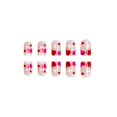 thumbnail image 4 of Uñas postizas BYJKYEN rosa con corazón, press on, 24 piezas, 4 of 7