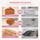 thumbnail image 4 of Bolsa de Cosmeticos de Viaje Cosmetiquera para Maquillaje Neceser de Viaje Impermeable Makeup Bag Organizador Portátil de Tocador con Múltiples Compartimentos y Asa Bolsa de Aseo para Mujer Marrón, 4 of 4