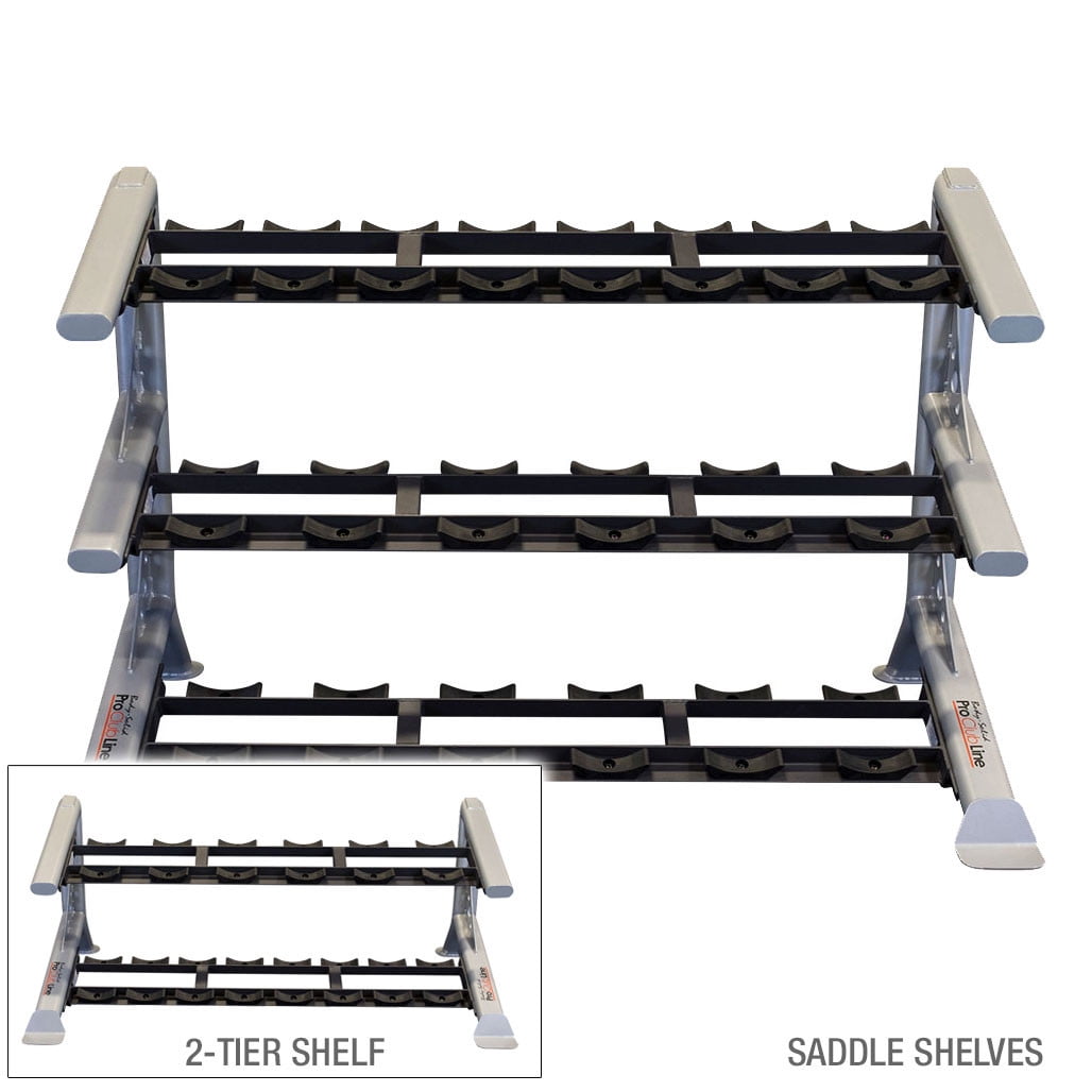 Body Solid SDKR1000SD 3 Tier Saddle Dumbbell Rack (New)