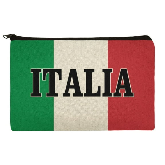 Italia Italy Italian Flag Makeup Cosmetic Bag Organizer Pouch