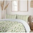 thumbnail image 6 of Ambesonne Floral Duvet Cover Sets, Pastel Simple Rose Flowers, 2-King, Fern Green Ivory, 6 of 7