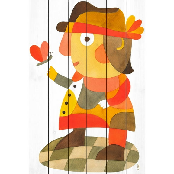 Marmont Hill "Mister D" by Yolanta Gawlik Painting Print on White Wood