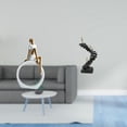 thumbnail image 2 of Figura abstracta de resina de una niña pensativa, estatua de mujer, escultura de escalera, artesanía, estantería, centro de mesa, dormitorio, objetos, 2 of 8