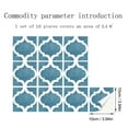 Daihomee 10Pc 20X20Cm Diy Tile Stickers Peel andStick WaterProof Ideal