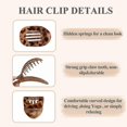 thumbnail image 3 of 4 PCS Flat Hair Clips, Round Lay Down Hair Claw Clips for Women Girls, French Strong Hold Hair Barrettes for Thick Thin Hair,Comfortable Curved Flat C, 3 of 5
