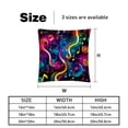thumbnail image 5 of Note Velvet Throw Pillow Covers with Unique Patterns - Set of 2, 16x16, 18x18, 20x20 Inches or Living Room, Bedroom, and More!, 5 of 6