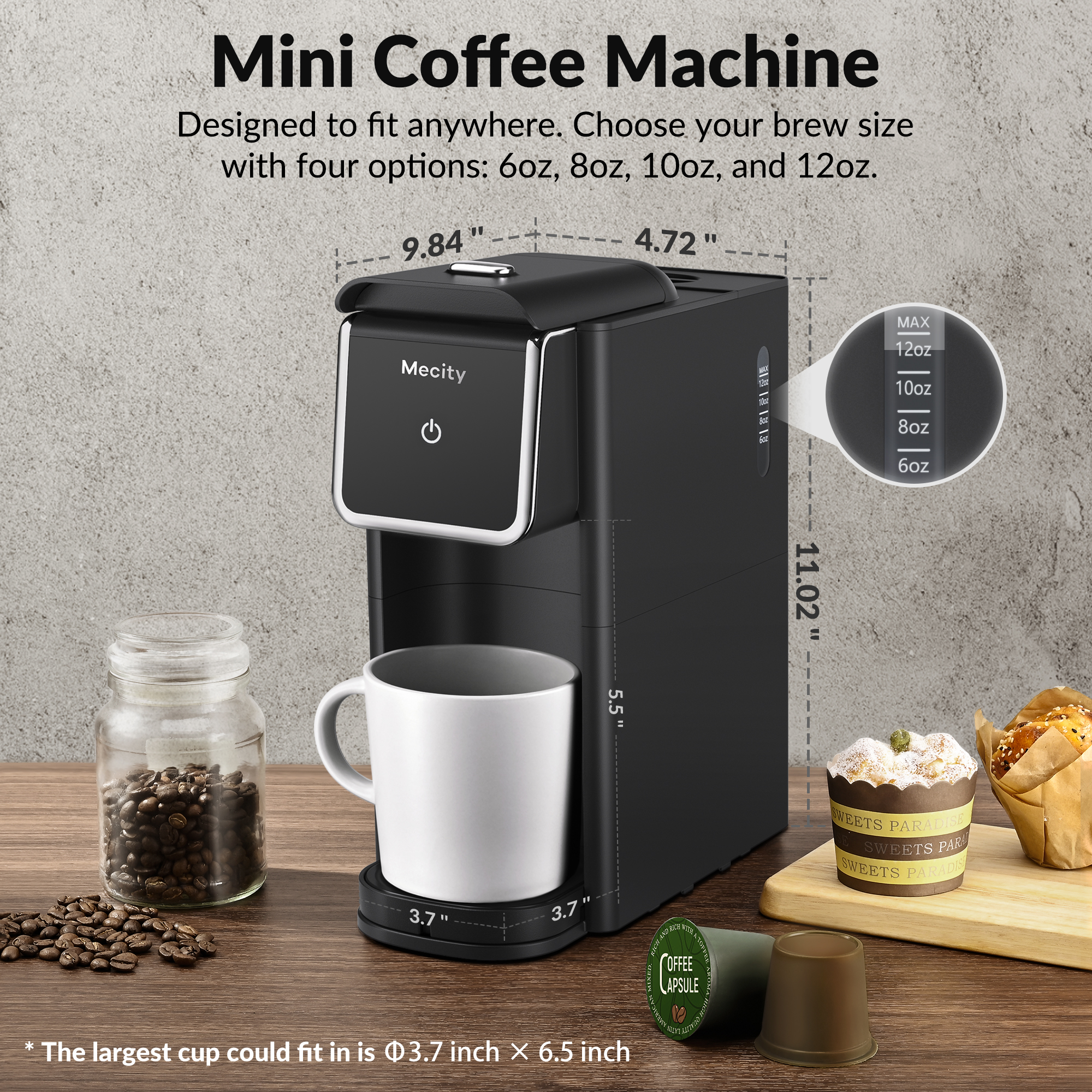 Mecity Compact Single Serve Coffee Maker photo 5