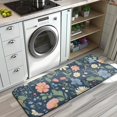 thumbnail image 3 of Pioneer Flower Floral Print Pattern Kitchen Rug Mat,Kitchen Runner Rugs Non Skid Washable,Decorative Kitchen Floor Mats for Kitchen,Sink,Laundry,17"x47.2", 3 of 7