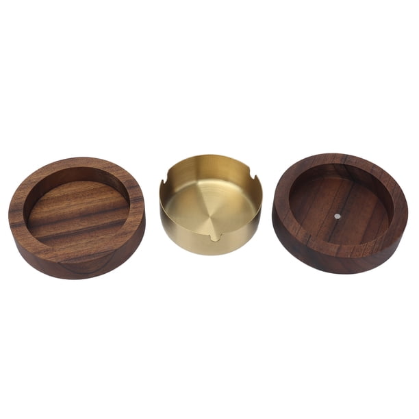 Cenicero de Cigarros, Cenicero de Mesa A Prueba de Viento Fácil de Limpieza Finamento Pulido Con Cubierta Para Restaurantes para Otricinas para Casas