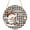 black, variant on Coffee Gnomes Round Front Door Welcome Sign, 5.9 Inch Wall Hanging Decor for Indoor Outdoor, Brown Buffalo Plaid Check Farmhouse Home Porch Hanger Decorations for Holiday Gift