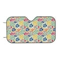 thumbnail image 7 of Fotbe Cartoon Flowers Car Windshield Sunshade | Sun Visor Protector Front Window Shade, Keeps Out UV Rays, Keeps Your Vehicle Cool-Medium, 7 of 7