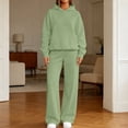 thumbnail image 5 of Kmdttou Up to 30% off! Women'S Fall/Winter Solid Color Long Sleeved Crew Round Neck Jumpsuit With Belt Jumpsuit Pans on Clearance!, 5 of 9