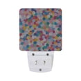 thumbnail image 5 of Yayeee LED Plug in Night Light for The Home with Auto Dusk to Dawn Light Sensors, 2 Pack, Yellow Colorful Circles, 5 of 6