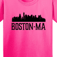 thumbnail image 4 of Inktastic Boston Massachusetts Skyline City Silhouette Youth T-Shirt, 4 of 5