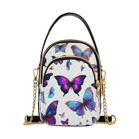 joogoo Women Butterfly Chain Crossbody Bags Shoulder Handbag Phone Purse