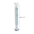 thumbnail image 3 of Tornillo Confirmat Uxcell para muebles 5x50mm Tornillos de madera con socket hexagonal galvanizados 50pcs, 3 of 5