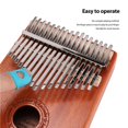 thumbnail image 3 of Piano De Dedo De Madera Portátil Pequeño Kalimba De 17 Teclas Yuarrent EL009561-00, 3 of 6