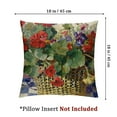 thumbnail image 4 of nygtbtfer Set of 2 Basket Pillow Covers Flower Outdoor Square Indoor Decorative Throw Pillows White, 4 of 7