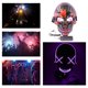 thumbnail image 5 of Máscara LED de Halloween Máscaras de festival de cosplay Luz de noche oscura Máscara de luz de línea EL Fiesta de vacaciones, 5 of 6