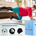 thumbnail image 4 of 3 Packs Wide Calf Compression Socks for Women Men Knee Hight, 4 of 7