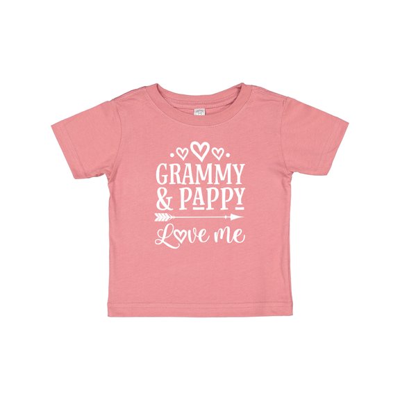 Inktastic Grammy and Pappy Love Me Girls Granddaughter Girls Baby T-Shirt