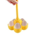 2024&Kitchen Supplies Silicone Five Hole Egg Steamer Egg Holder Kitchen