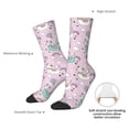 thumbnail image 4 of Vsdgher Llama Unicorn and Rainbow Crew Socks for Men & Women, Breathable Casual Athletic Ankle Socks, 4 of 6
