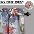 thumbnail image 5 of Vintage Country Curtains 36 Inch - 3 Panel Rustic Bloom Set with Bohemian Wildflowers, Rod Pocket Kitchen Window Drapes for Farmhouse Style, 5 of 6