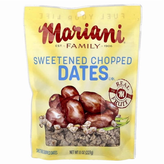 Mariani Dried Fruit, Chopped Dates, 8 oz (227 g) Pack of 3