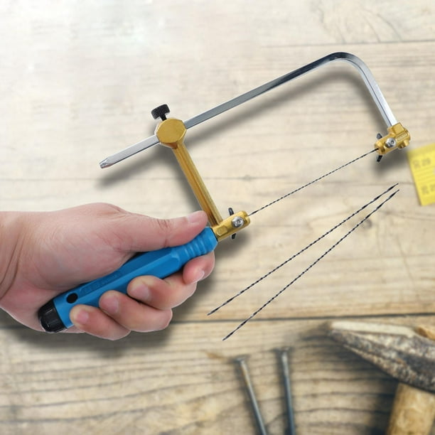 Hand Jewelers Saw and Set with Tension Screw Adjustable Professional Coping Saw for Jewelry Making Tool Hobby Crafts