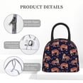 thumbnail image 4 of Yiaed Leopard Print Print Lunch Bag Adult Insulated Lunch Box, Leakproof Cooler Food Lunch Containers Reusable High Capacity Lunch Tote Bags-One Size, 4 of 6