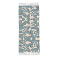 thumbnail image 3 of Lignes d'Art Abstraites Tassel Scarf, Texture Châle Long, Léger et Chaud, 3 of 6