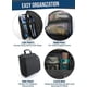 thumbnail image 5 of D&D Neceser de viaje colgante para hombres y mujeres – Kit organizador de cosméticos, maquillaje y artículos de tocador con 10 compartimentos, cremalleras YKK, gancho giratorio de metal XXL, nailon re, 5 of 5