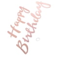 thumbnail image 4 of Pancarta de Feliz Cumpleaños Sincero Decoración de Papel con Cuerda Oro Rosa, 4 of 10