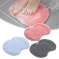thumbnail image 2 of BUYISI 2PCS Foot Scrubber Mat Exfoliates Feet and Back Space Saving Wall Mount grey, 2 of 4