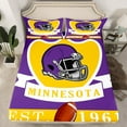 thumbnail image 2 of Erosebridal Eat Sleep Sheet Set Queen, American Football Queen Sheet Sets, Sports Lover Bedding Sets Queen Size, Lightweight Bedroom Decor, 4 Pieces, 2 of 7