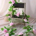 thumbnail image 5 of Fufafayo under $5 Artificial Flower Vine, Spring Summer Wreath with Wildflower Design, Decorative Flower Garland for Indoor Outdoor, Wedding Arch Porch Staircase Decor, 5 of 6
