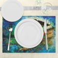 thumbnail image 3 of Ambesonne Bohemian Place Mats Set of 4, Eastern Grunge Trees, Standard Size, Multicolor, 3 of 6