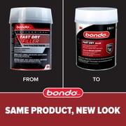 Bondo Professional Fast Dry Body Filler - Automotive Repair - 25oz — Residential Use, Standard Application