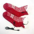 thumbnail image 5 of Heated Socks,Electric Heated Fleece Socks Slippers for Men Women, Warming Socks for Women, Winter USB Heated Fleece Fuzzy Socks,Heating Pad Cozy Foot Warmer, Christmas House Slipper Socks, 5 of 8