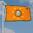thumbnail image 2 of Dutern Double Sided Cherokee Nation Flag Banner 3 Ply with Brass Grommets 2x3 Feet, 2 of 4