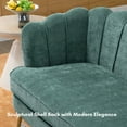 thumbnail image 6 of Tynzuro 59'' Chenille Loveseat Sofa, Small Couch for Living Room/Office/Bedroom, Green, 6 of 8